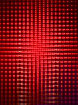 3D rendering of an abstract bright red wavy psychedelic background Stock-Illustration