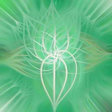 3D rendering of an abstract bright white spiral background Stock-Illustration