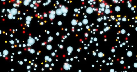 3d rendering. Abstract Christmas bokeh background - red and blue blurred sh.. Stock Illustration