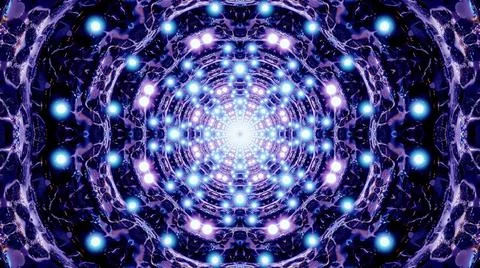 3d rendering of an abstract, colorful background with a kaleidoscope effect Stockillustratie