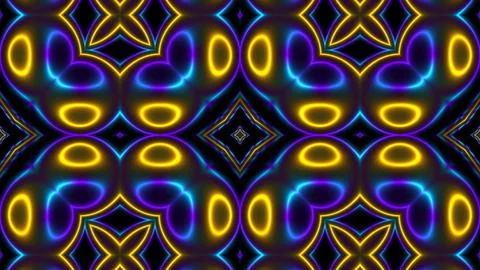 3D Rendering Abstract colorful background bright yellow blue colors modern co Stock Illustration
