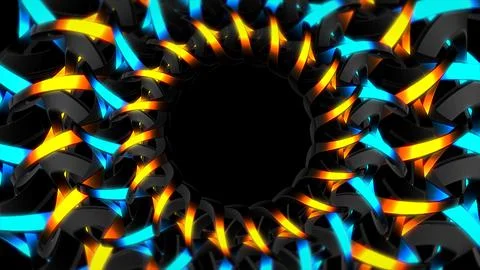 3D Rendering Abstract colorful background bright yellow blue colors modern co Stock Illustration