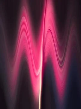3D rendering of an abstract colorful wave psychedelic art background Stockillustratie