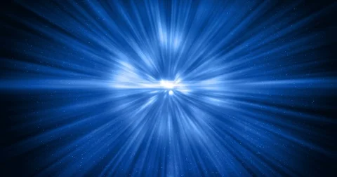 3D rendering, abstract cosmic explosion shockwave blue energy on black Vidéo 92838992