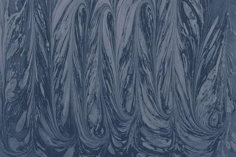 A 3d rendering of an abstract, creative marble pattern texture on dark blue a Illustrazione stock