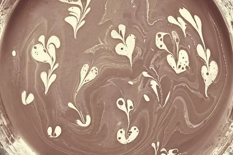 A 3d rendering of an abstract, creative marble pattern, texture in brown colo Stock Photos