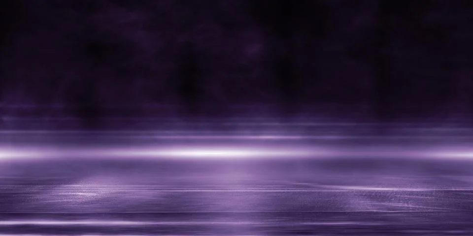 3D Rendering abstract dark night creative blurry outdoor asphalt background Stock Illustration