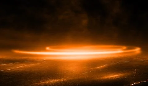 3D Rendering abstract dark night creative blurry outdoor asphalt background. Stock Illustration