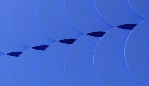 3D rendering abstract deep blue layered curve background with smooth gradients Stock Illustration