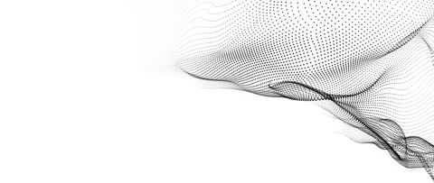 3D rendering abstract digital array wireframe black particles wave Video stock 202269928