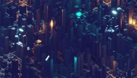 3d rendering, abstract digital background, big data, quantum computer network Illustrazione stock