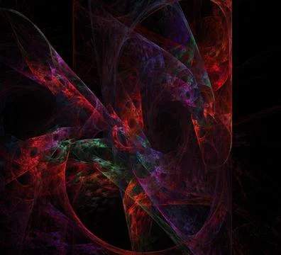 3D rendering abstract digital background. Pattern for textile and design.Frac Stock Illustration