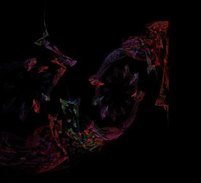 3D rendering abstract digital background. Pattern for textile and design.Frac Stock Illustration