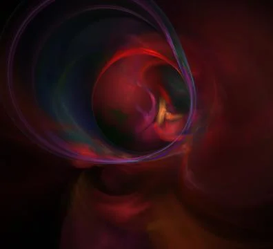 3D rendering abstract digital background. Fractal a never-ending pattern. Stock Illustration