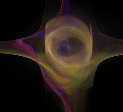 3D rendering abstract digital background. Fractal a never-ending pattern. Stock Illustration