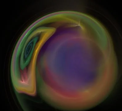 3D rendering abstract digital background. Fractal a never-ending pattern. Stock Illustration