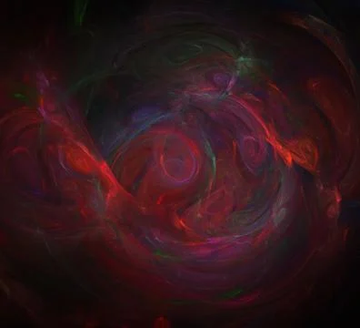 3D rendering abstract digital background. Fractal a never-ending pattern. Stock Illustration