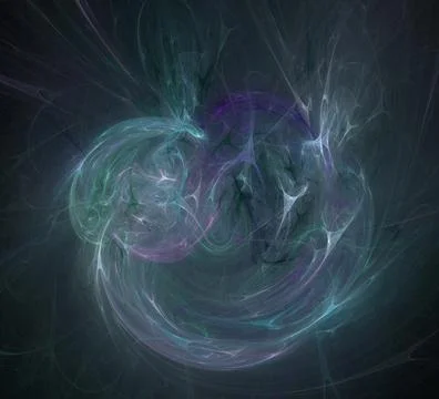 3D rendering abstract digital background. Fractal a never-ending pattern. Stock Illustration