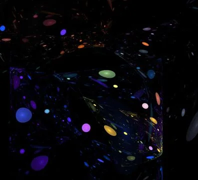 3D rendering abstract digital background. Abstract Computer generated Fractal Stock Illustration