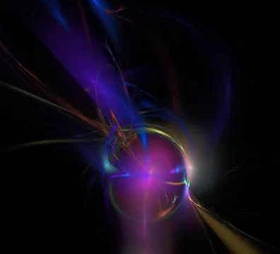 3D rendering abstract digital background. Abstract Computer generated Fractal Stock Illustration