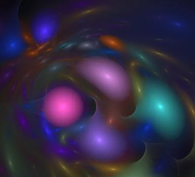 3D rendering abstract digital background. Abstract Computer generated Fractal Stock Illustration