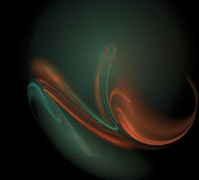 3D rendering abstract digital background.Fractal a never-ending pattern. Stock Illustration