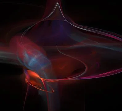 3D rendering abstract digital background.Fractal a never-ending pattern. Stock Illustration