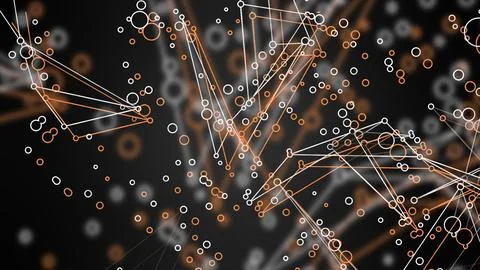 3d Rendering. Abstract Elegant orange and grey Background. Abstract Pattern.  Stock Illustration