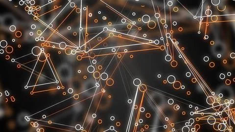 3d Rendering. Abstract Elegant orange and grey Background. Abstract Pattern.  Stock Illustration