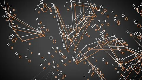 3d Rendering. Abstract Elegant orange and grey Background. Abstract Pattern.  Stock Illustration