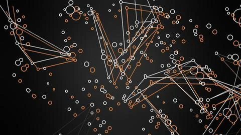 3d Rendering. Abstract Elegant orange and grey Background. Abstract Pattern.  Stock Illustration