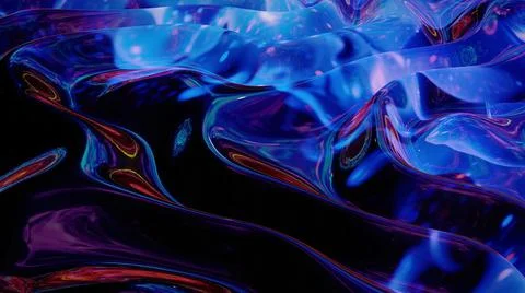 3d rendering abstract fluid background multicolor marble style. Beautiful glossy 스톡 일러스트