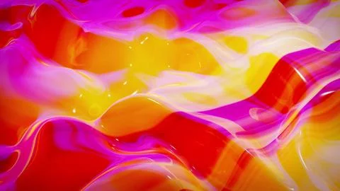 3d rendering abstract fluid background multicolor marble style. Beautiful glossy Stock Illustration