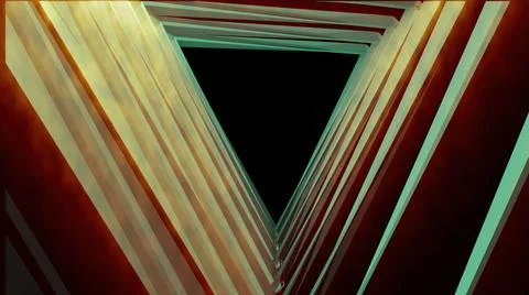 3d rendering  of abstract form vortex design on black Stock Illustration