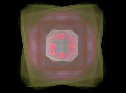 3D rendering abstract fractal Stock Illustration