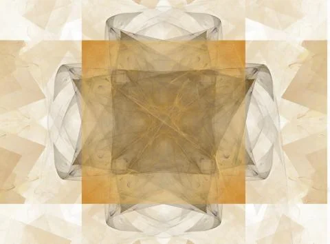 3D rendering abstract fractal Stock Illustration