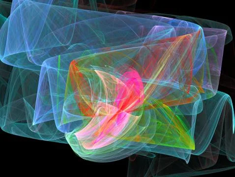3D rendering abstract fractal Stock Illustration