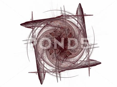 3D rendering abstract fractal Stock Illustration