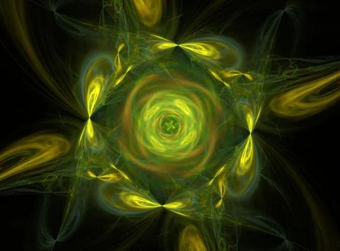 3D rendering abstract fractal Stock Illustration