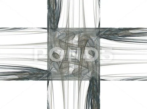 3D rendering abstract fractal Stock Illustration