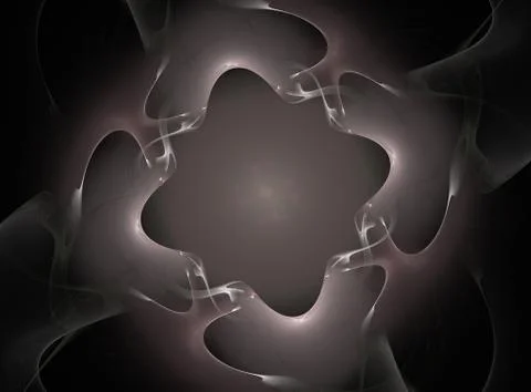 3D rendering abstract fractal Stockillustratie