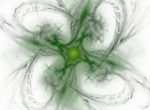 3D rendering abstract fractal Stock Illustration