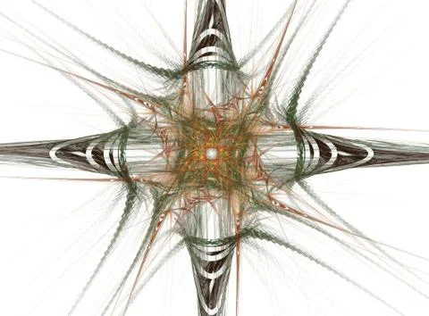3D rendering abstract fractal Stock Illustration
