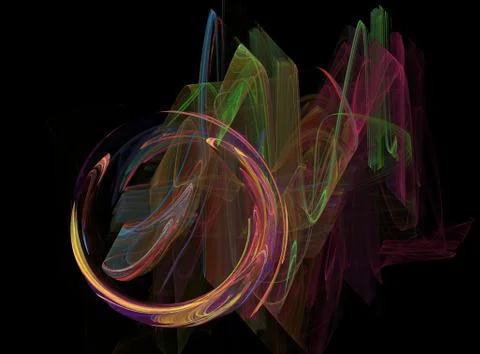 3D rendering abstract fractal Stockillustratie