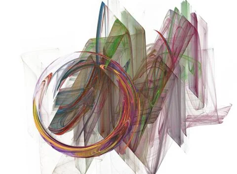 3D rendering abstract fractal Stock Illustration