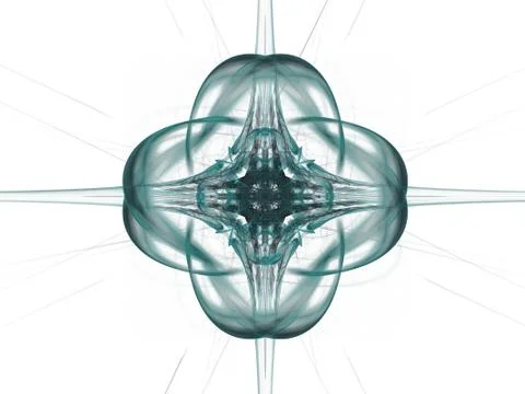 3D rendering abstract fractal Stock Illustration