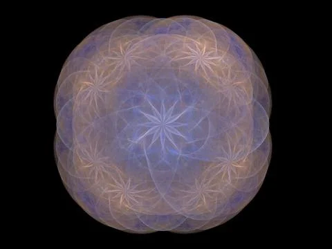 3D rendering abstract fractal Stock Illustration