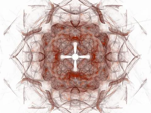 3D rendering abstract fractal Stock Illustration