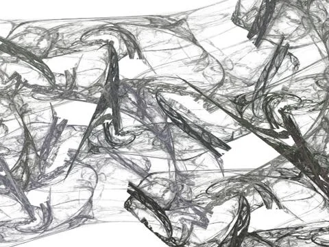 3D rendering abstract fractal Stock Illustration