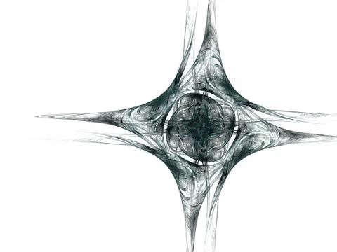 3D rendering abstract fractal Stock-Illustration